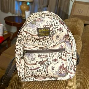 Loungefly Harry Potter Hogwarts Castle Backpack - Hogwarts School Grounds Map
